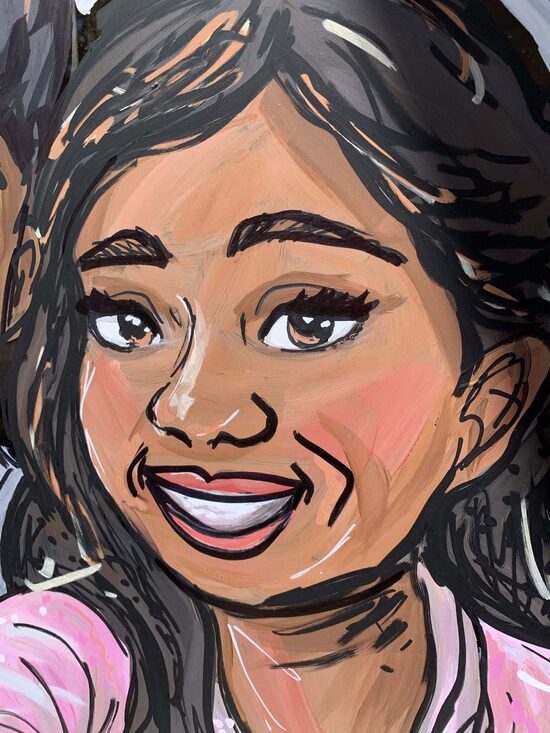 Doodle Portrait Paintings Single Person